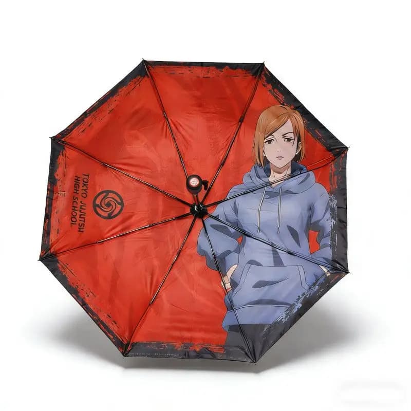 Parapluie de protection solaire entièrement automatique en vinyle, motif Gojo Satoru (Anime), produi
