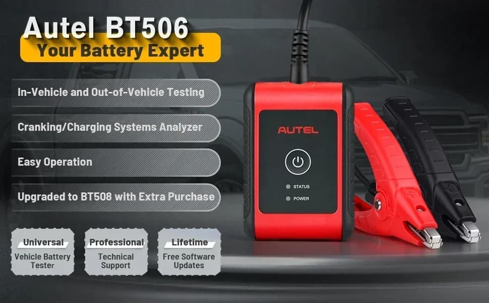 La nouvelle batterie automatique Maxi BAS BT506 et analyse du système électrique fonctionne avec la