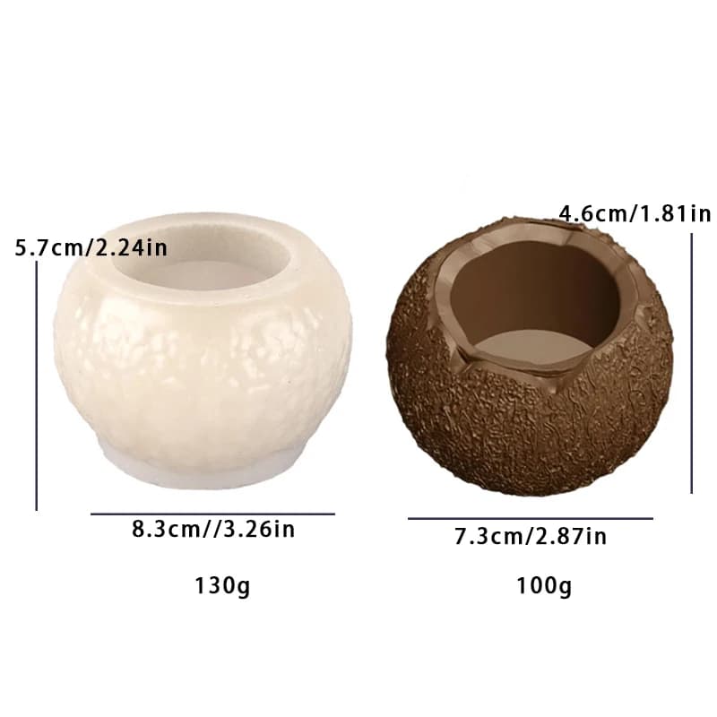 Moule de Simulation de noix de coco en Silicone, bricolage, gâteau Mousse, Dessert, chocolat, cuisso