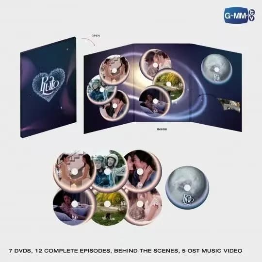 2025 GMM périphérique officiel Pluto DVD Boxset PB carte postale petite carte dossier NamtanFilm mêm