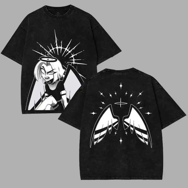 Anime Hazbin hôtel T-shirt pour hommes femmes vêtements Charlie graphique à manches courtes t-shirts