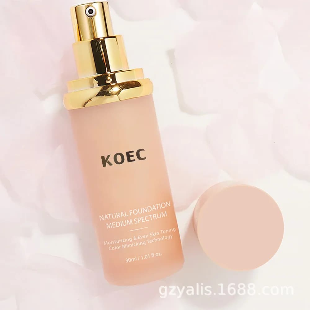 KOEC-Fond de Teint Naturel Hydratant et Tonifiant pour la Peau, Fond de Teint Doux et Naturel, Docum