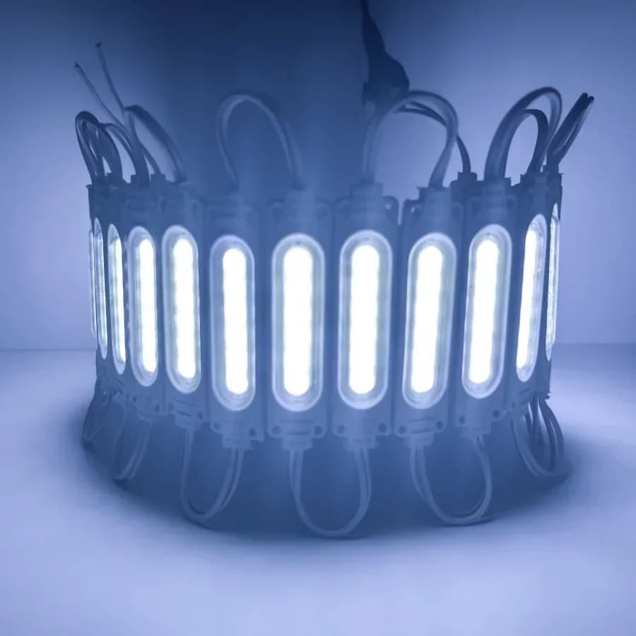 Bande lumineuse RGB multicolore avec lentille, Module Led, étanche IP65, pliable, COB, rétro-éclaira