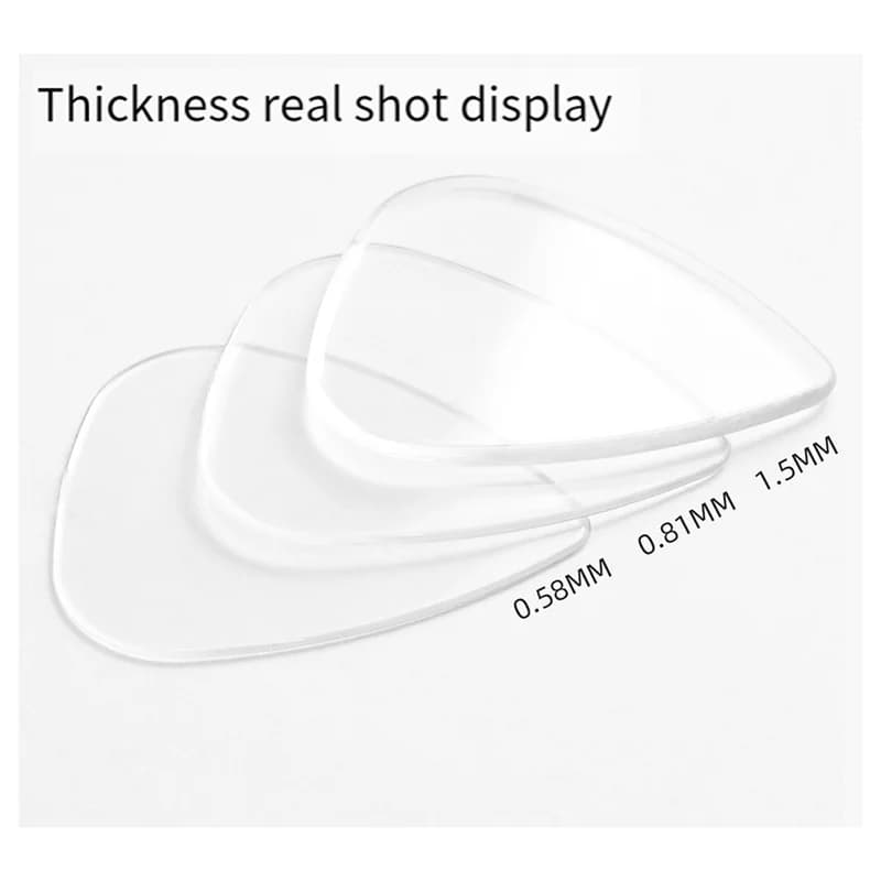 Plectres transparents, plectres de guitare, guitare Folk, plectres de guitare électrique, plectres t