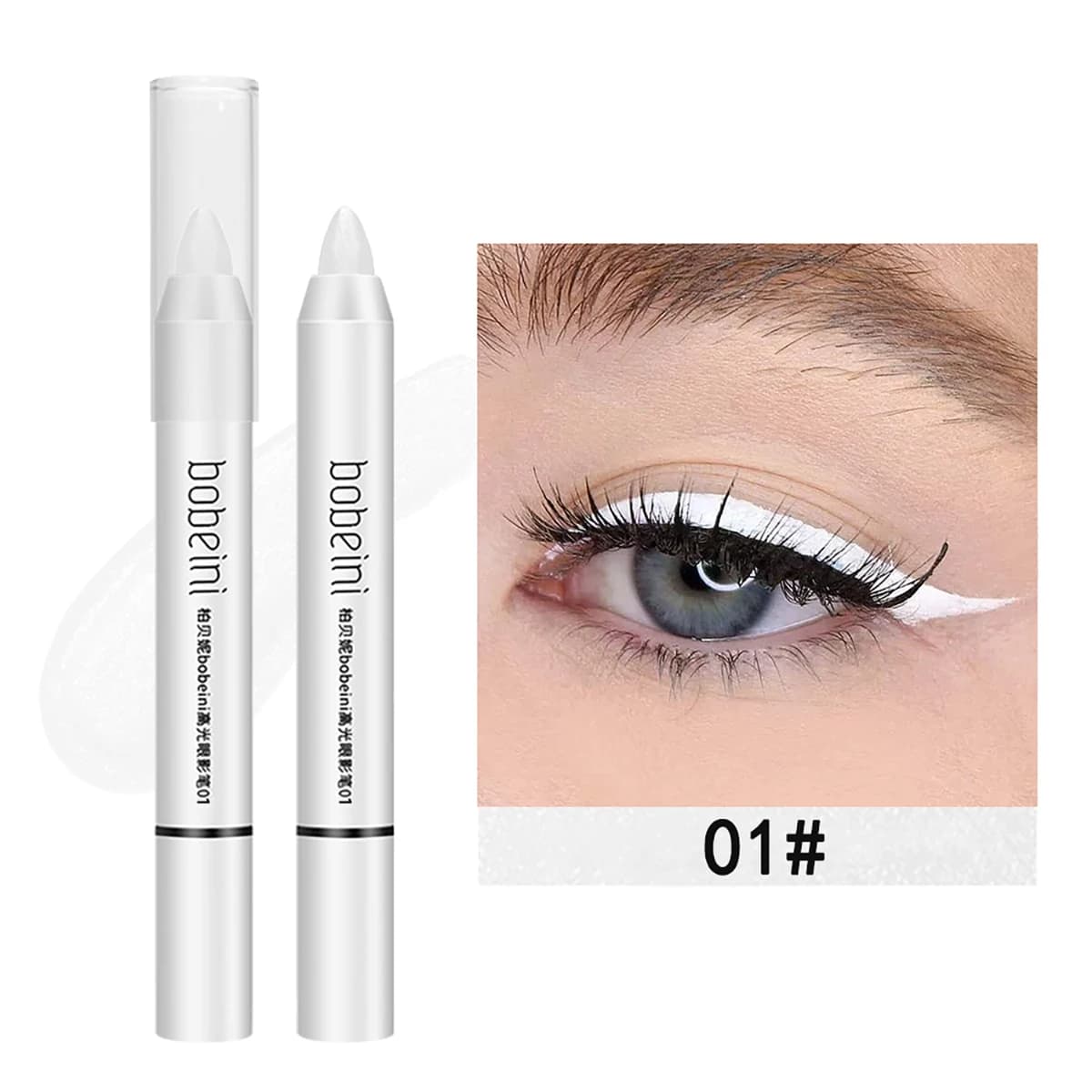 Surligneur, éclaircissant, stylo ver à soie, nacré, mat, crayon fard à paupières burst, maquillage, 