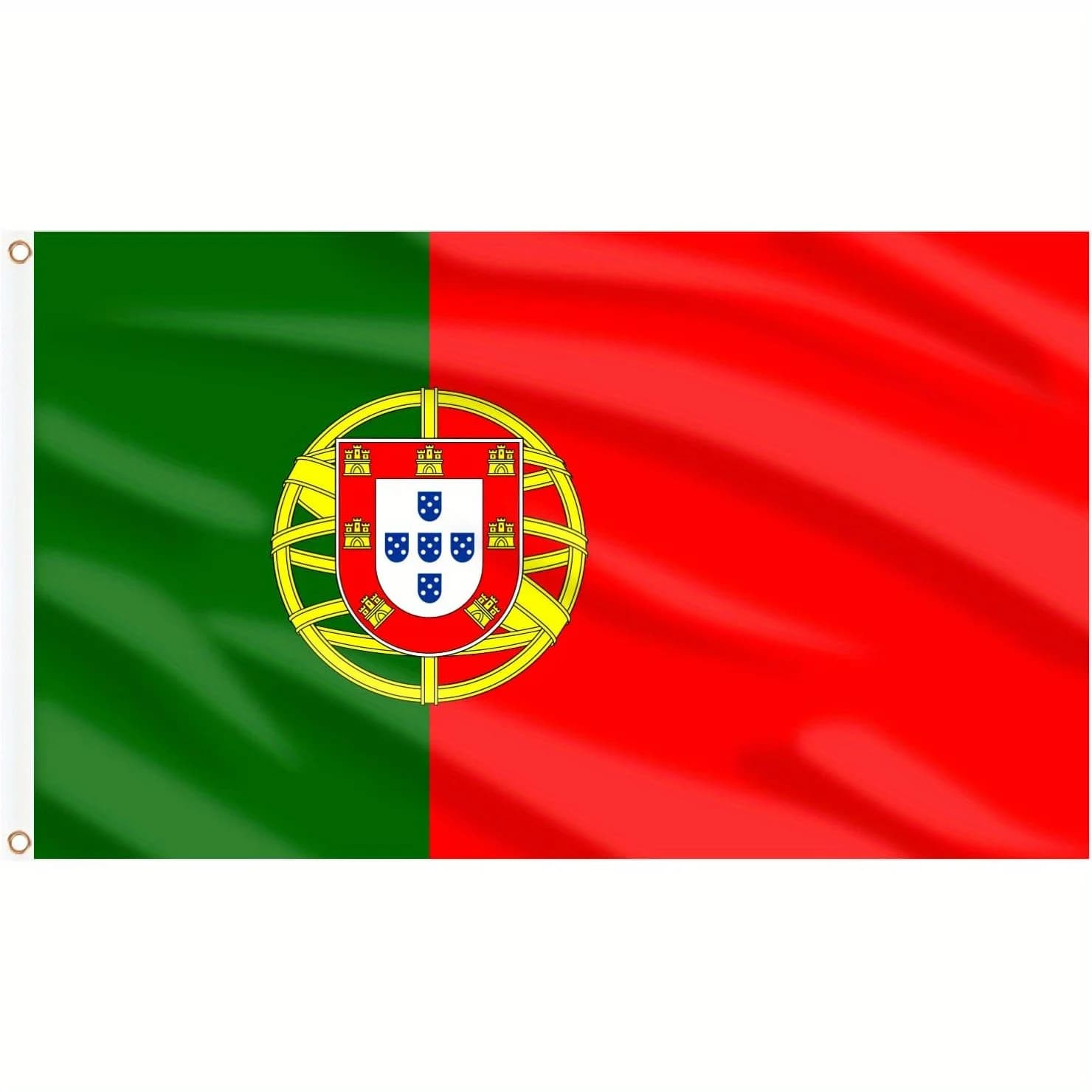 1 pièce drapeau du Portugal, drapeau portugais 90x150cm, grands drapeaux nationaux du Portugal pour