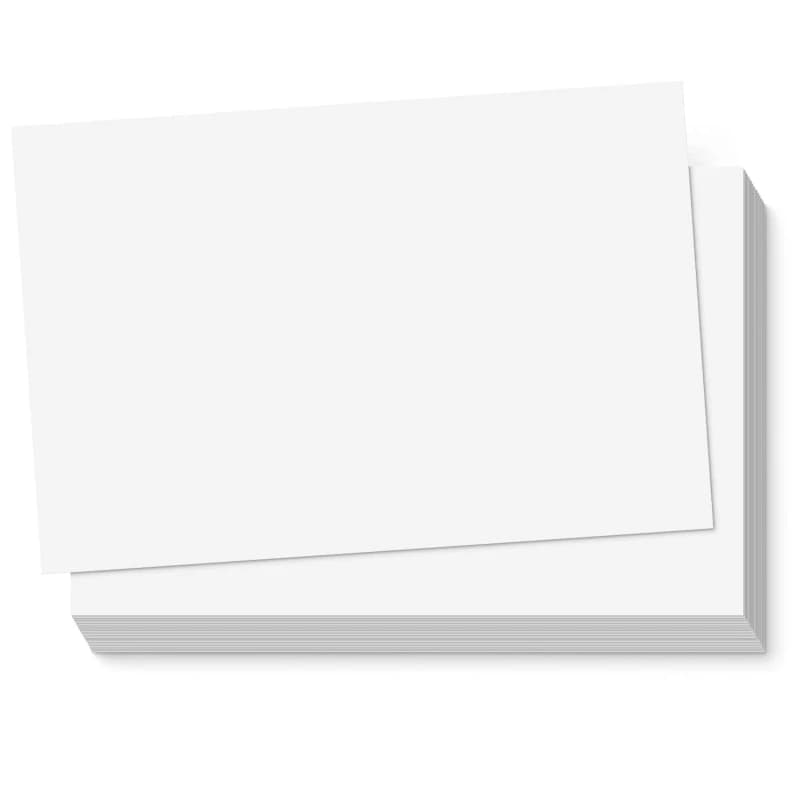 Carton postal en papier (ambos côtés vierges), 60 pièces, pour l'art ou les cartes postales vierges
