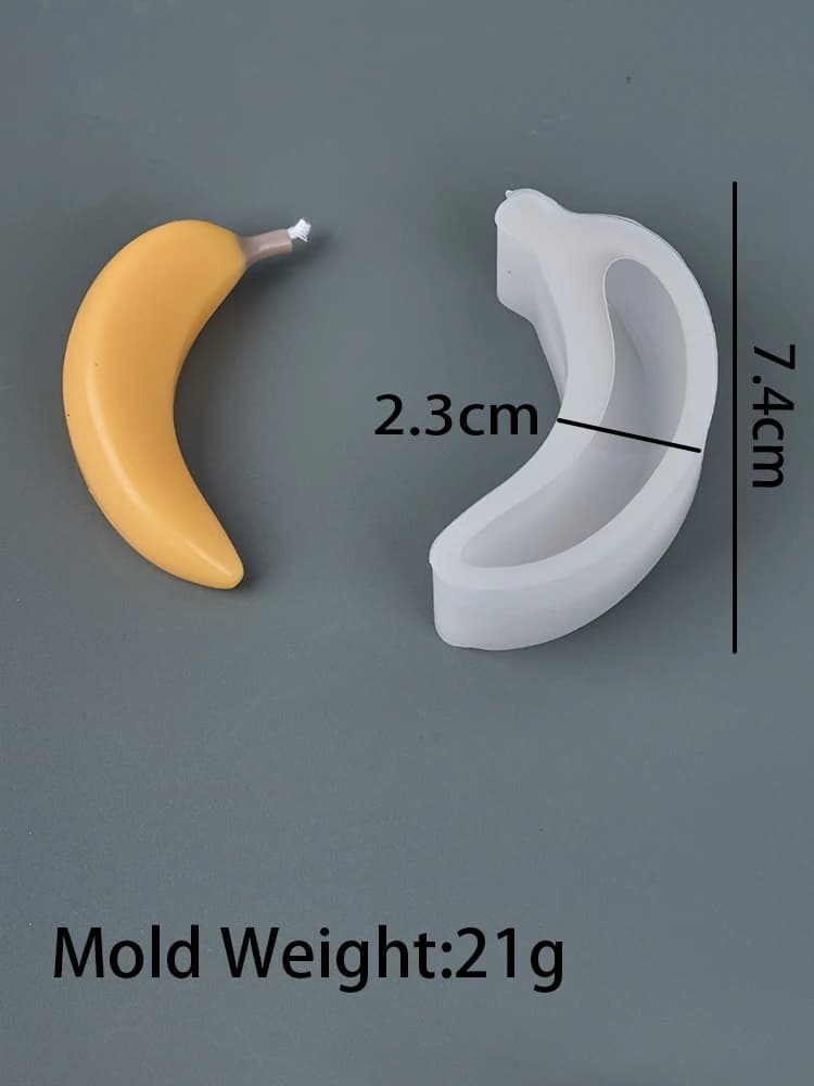 Bougie parfumée en forme de Fruit 3D, moule en Silicone, fait à la main, grenade, pomme, banane, poi