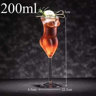 Verre à Cocktail créatif en forme de corps pour femme, gobelet à whisky, tir à vin, tasse à bière am