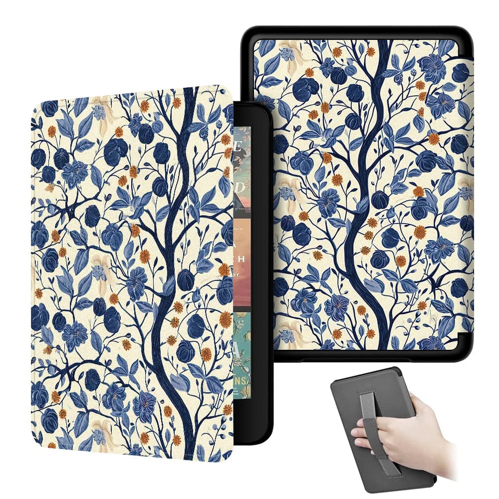 Étui papillon fleuri pour Kindle Colorsoft Signature Edition 1ère génération 7 pouces 2024 Paperwhit