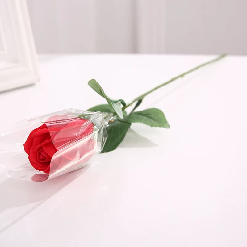 Rose de savon artificielle parfumée pour toujours, Bouquet de fleurs pour mariage, saint-valentin, f