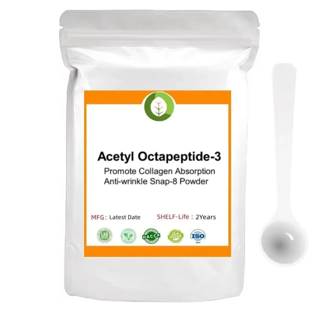 Le peptide cosmétique de la poudre Octapeptide-3 d'acétyle Snap-8 favorisent l'absorption de collagè