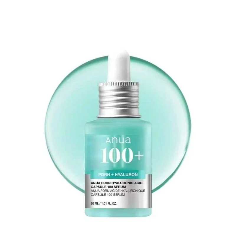 Sérum Visage Éclatant ANUA Skin Care Essence Acide Hyaluronique en Capsules 100 Sérum Bleu pour une