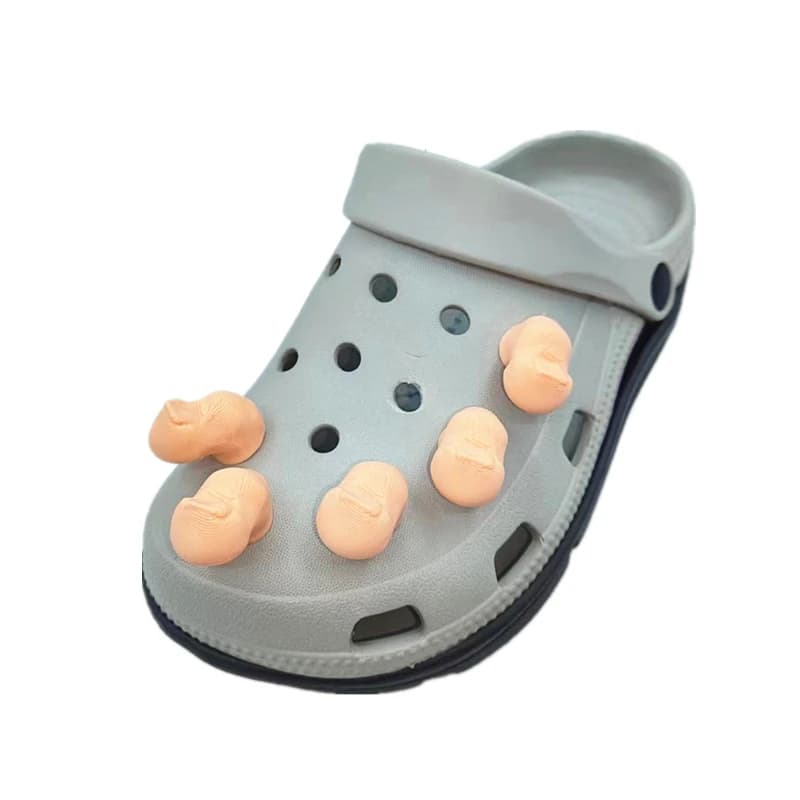 Breloques drôles pour gros orteils, ensemble populaire de 5 pour Crocs, accessoires de comédie, libé