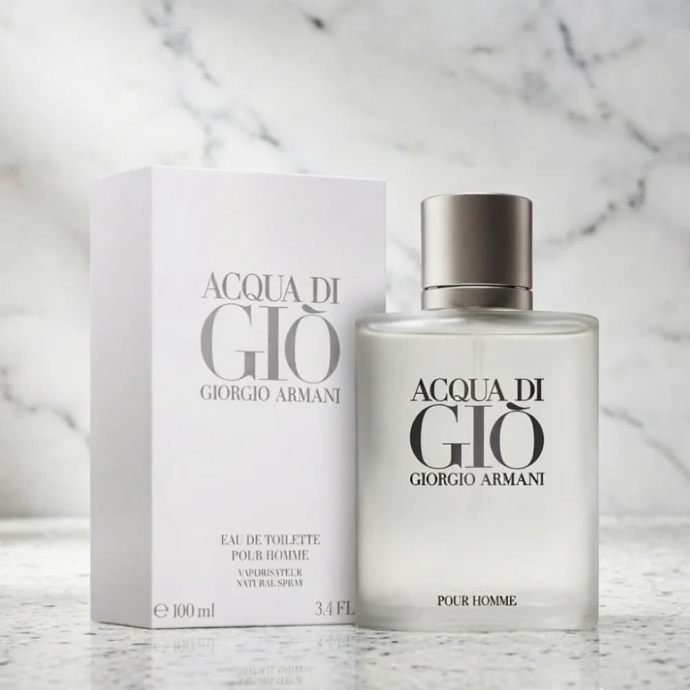 Armani Acqua di Gio EDT 100ml pour Homme Giorgio Armani Parfum Classique Frais Aquatique Boisé Longu