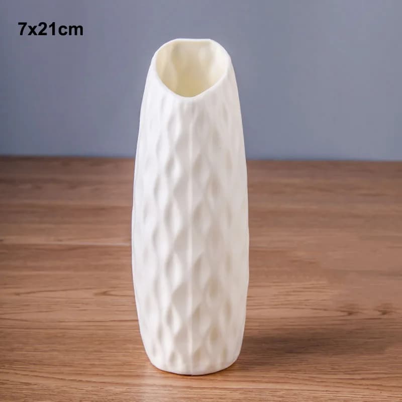Vase à Fleurs Moderne en Plastique Blanc, Rose, Bleu, mir Nordique, Décoration de Maison, Salon, Orn