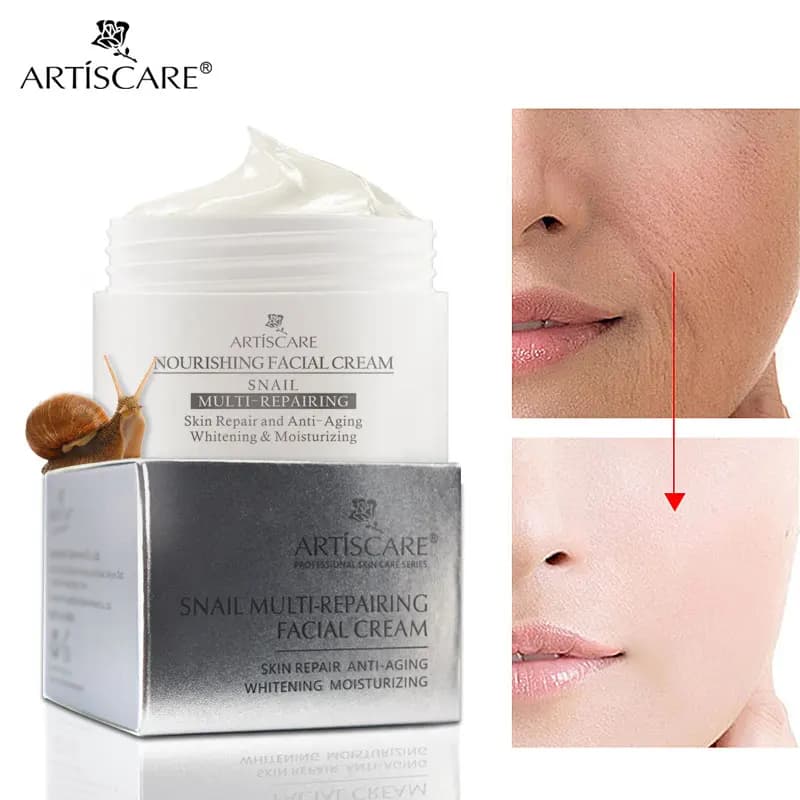 ARTISCARE – crème réparatrice pour le visage, Anti-âge, contrôle du sébum, Anti-rides, rétrécit les 