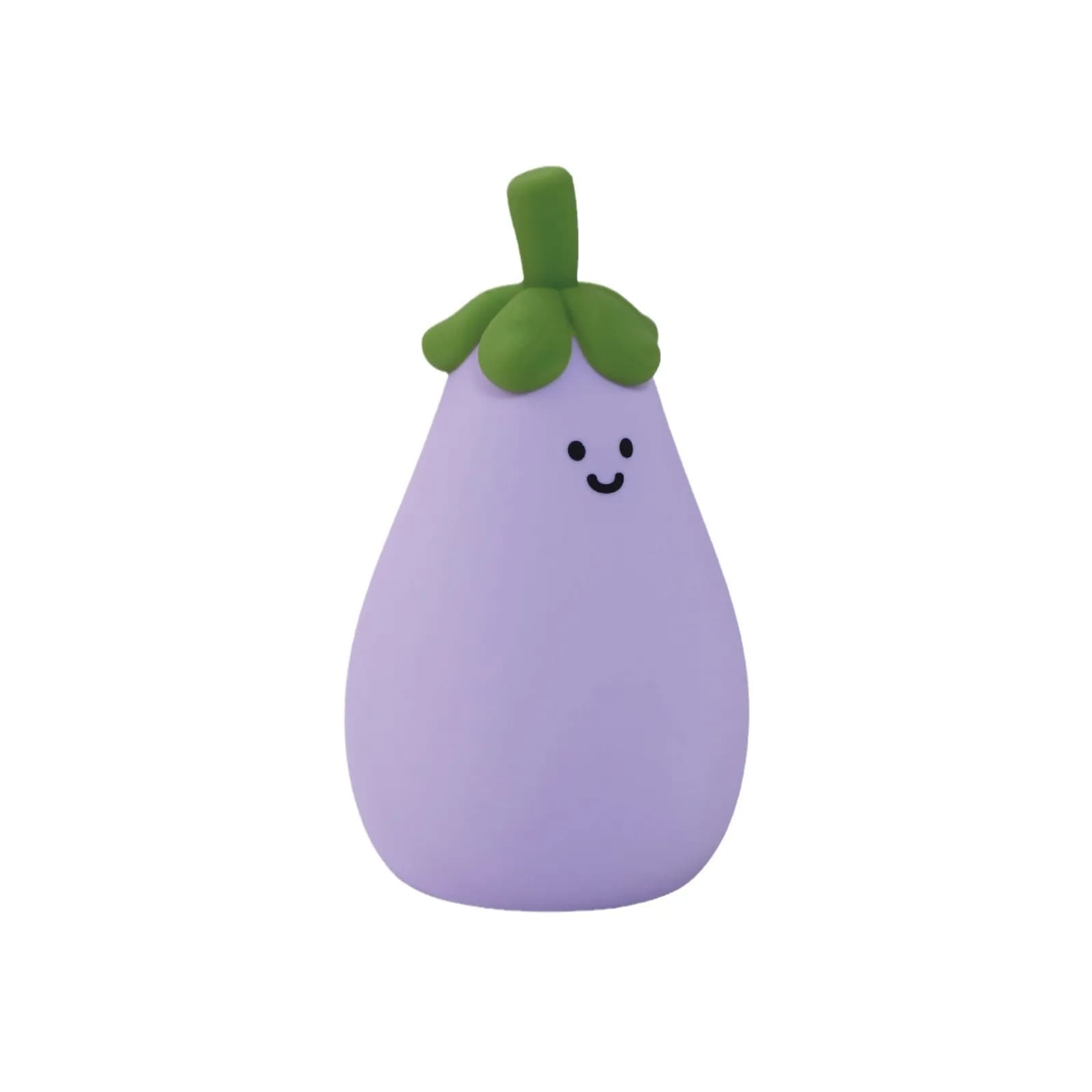 Mignon aubergine lampe de sommeil Squishy Silicone enfants veilleuse USB Rechargeable chambre veille