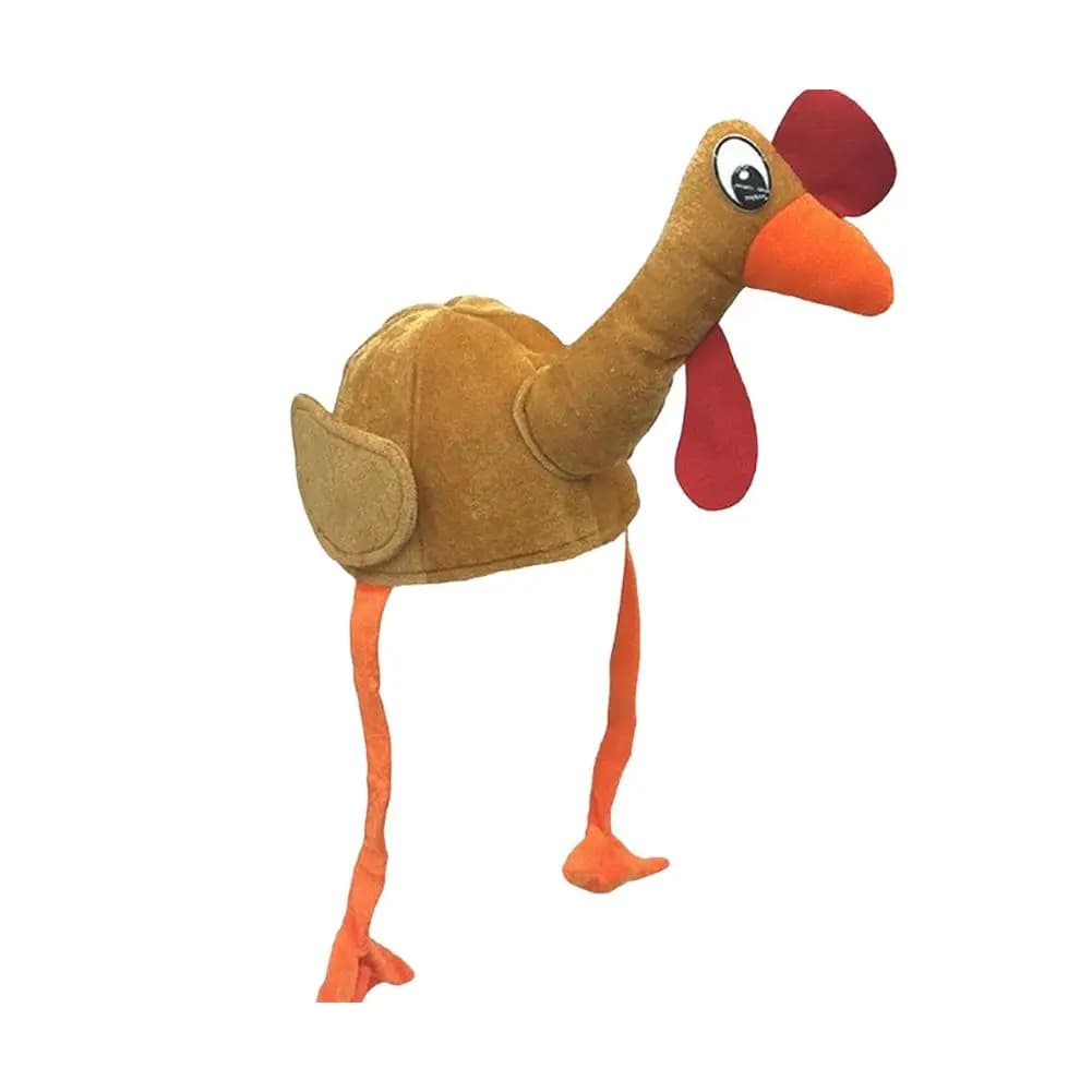 Chapeau de carnaval amusant avec jambe de poulet, décoration de noël et de Thanksgiving, chapeau de