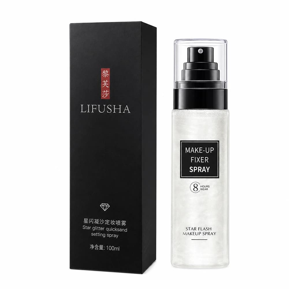 Spray Fixateur de Maquillage Fraîcheur Longue Durée, Anti-bavures et Contrôle du Sébum, Brume Fixatr