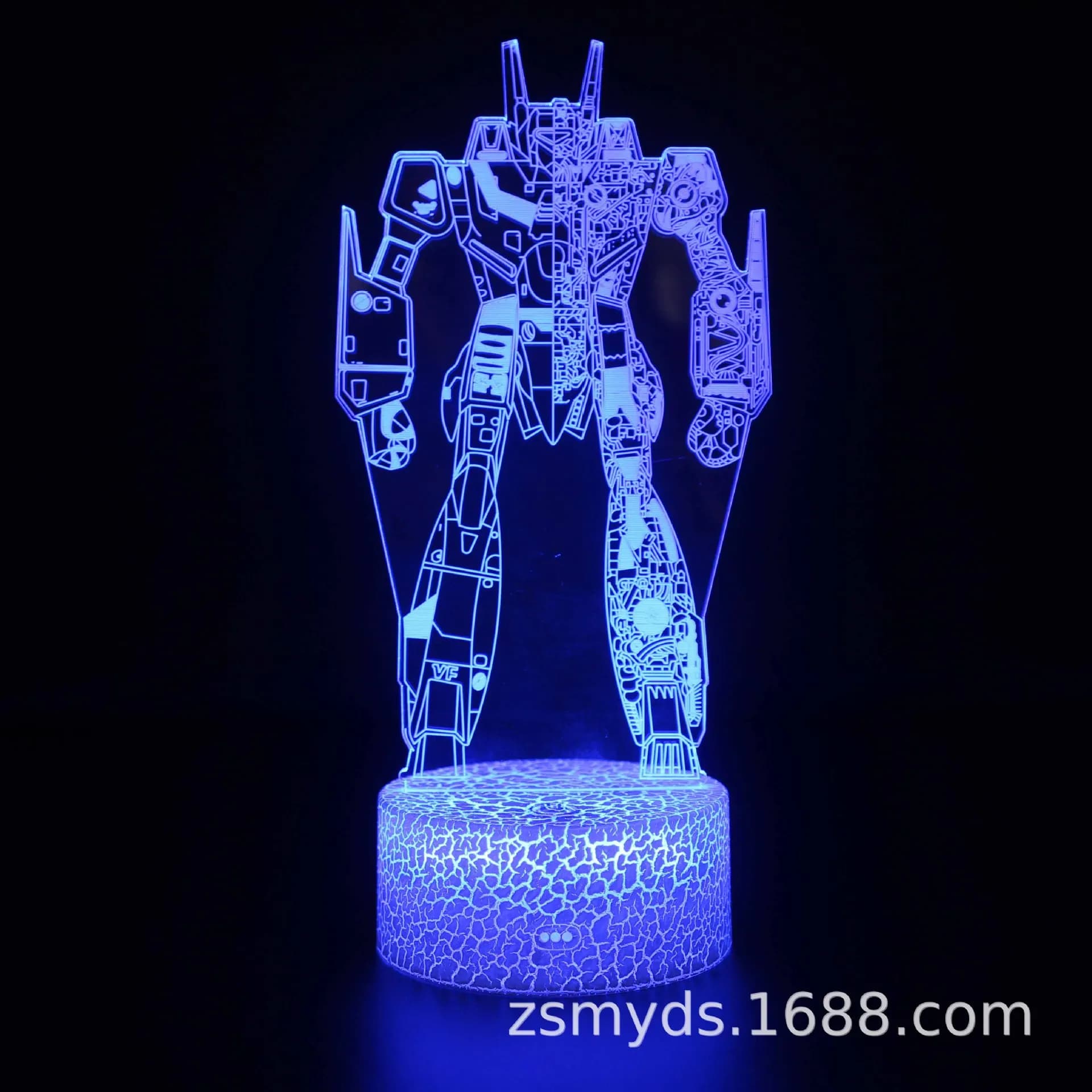 Lampe de nuit de dessin animé Transformers, décoration 3D, lumière LED pour chambre à coucher, décor