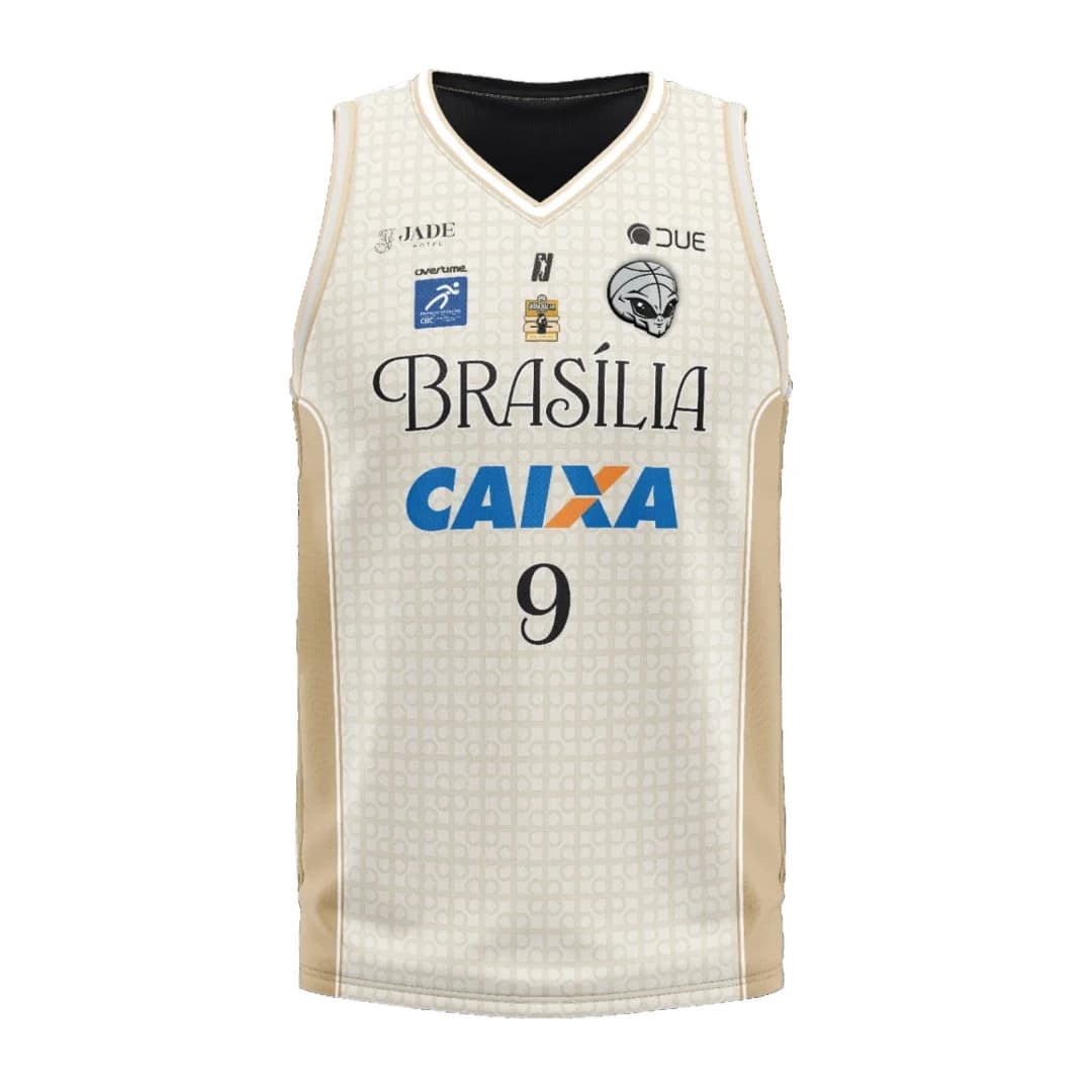 Maillot de basket domicile Caixa Brasilia 25-26, Kit d'entraînement, T-shirt de sport à séchage rapi