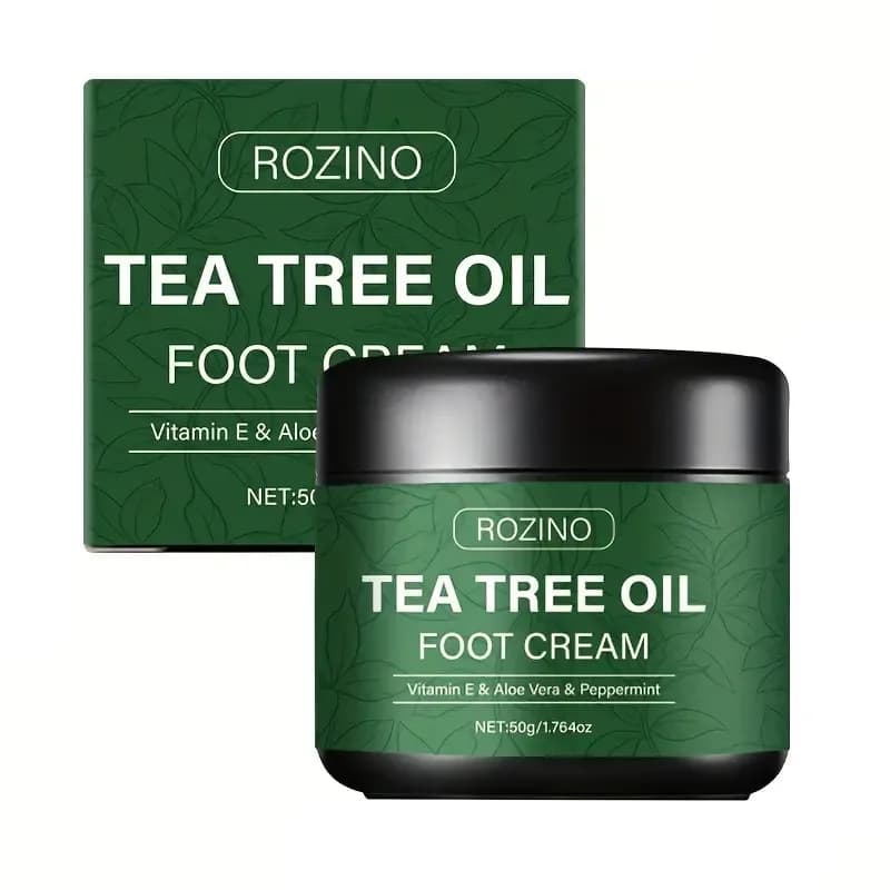 1/2 crème pour les pieds à l'huile d'arbre à thé |   Hydratant à l'aloe vera, à l'acide hyaluronique