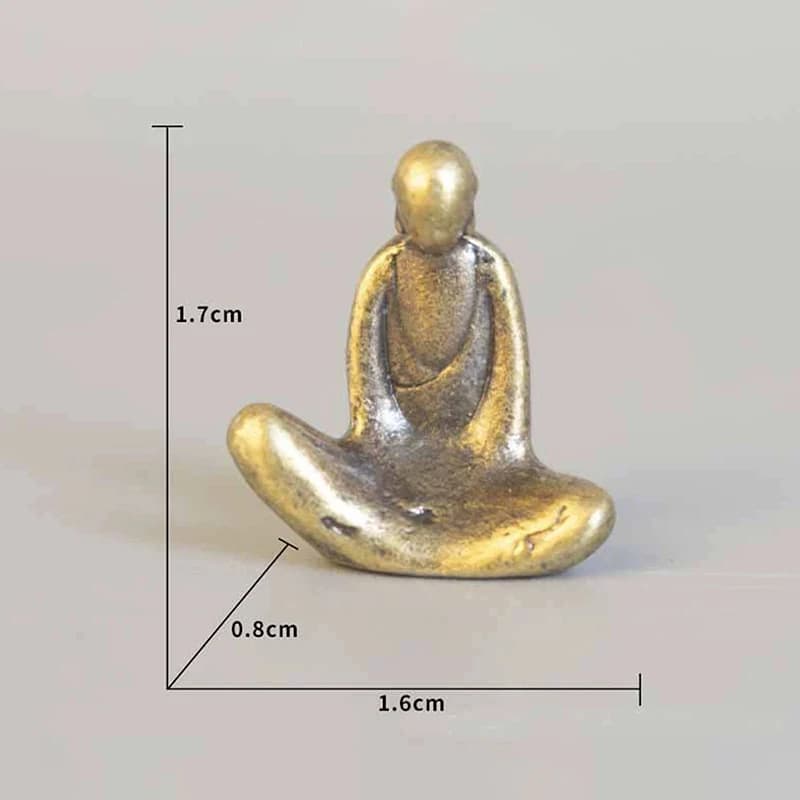 Mini figurine de pin miniature en cuivre, petite décoration d'arbre artificiel pour statues de bonsa