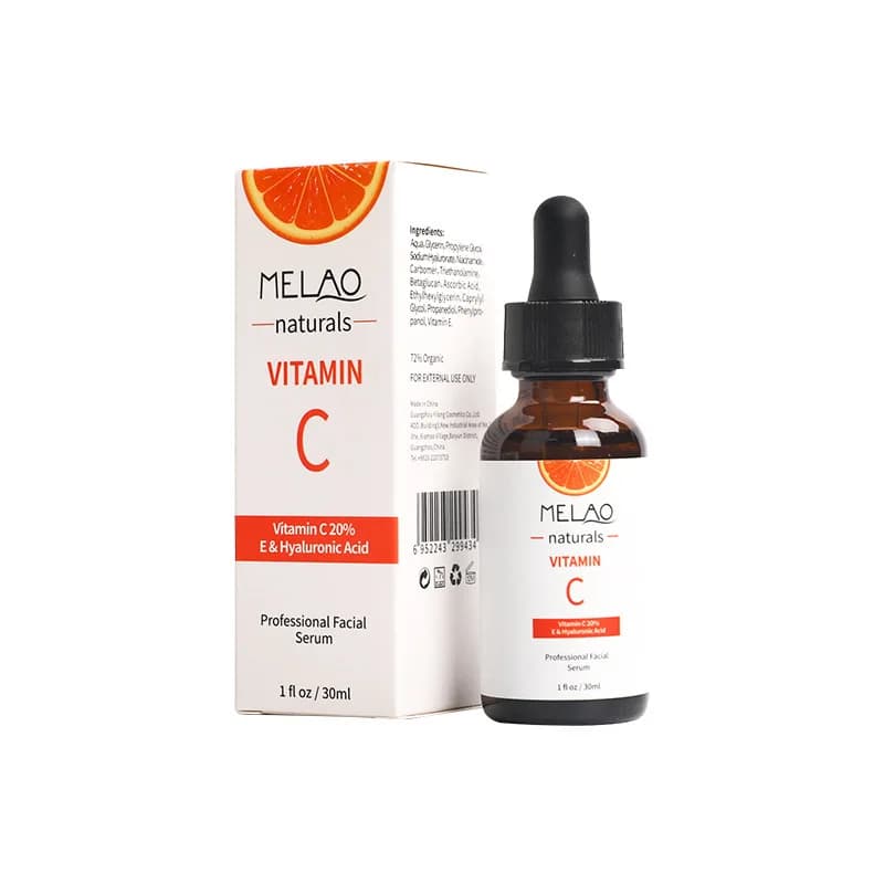 Sérum à la vitamine C 20 %, enrichi en acide hyaluronique et rétinol, mélange d'acides aminés, soin