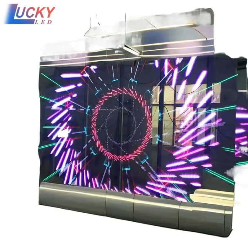 Écran d'affichage LED RVB intérieur Ultra HD, Installation facile, Film Transparent pour utilisation