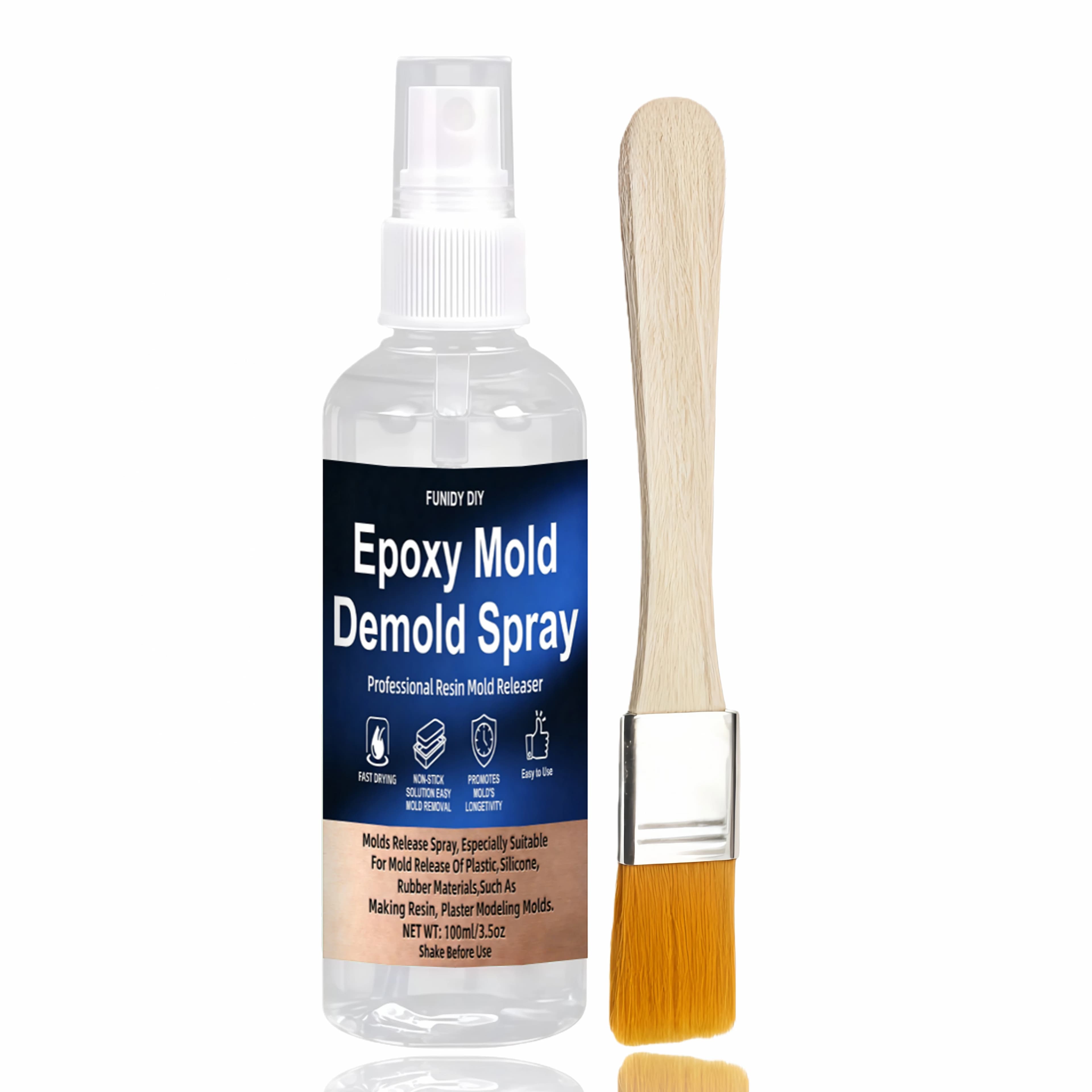Spray de démoulage pour moules en époxy - Agent de démoulage pour résine et époxy pour un retrait fa