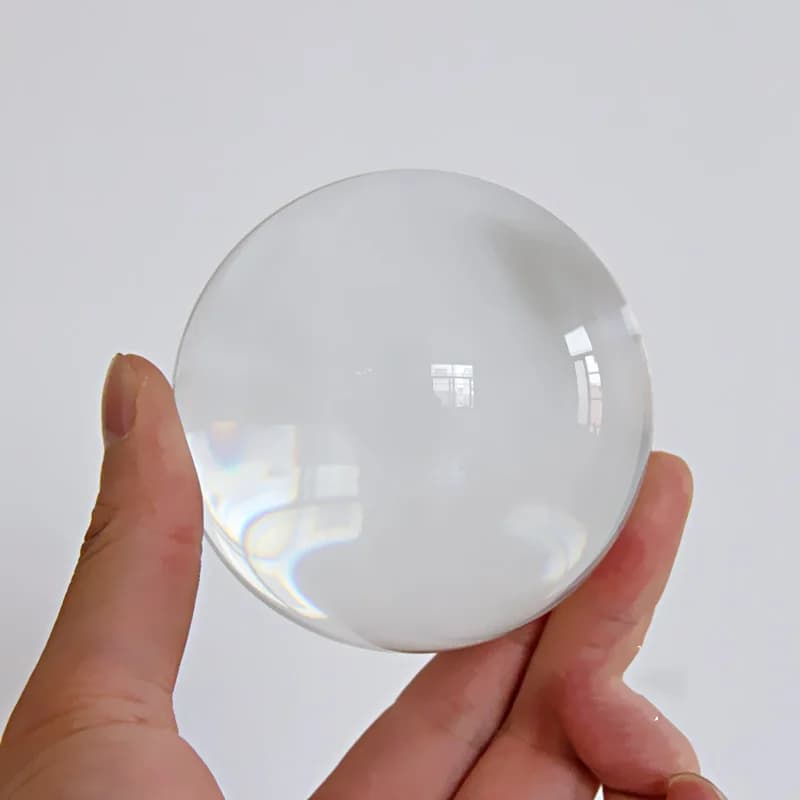 Boule de verre de cristal Globe de lentille de toutes couleurs, boule de lentille de petite taille p