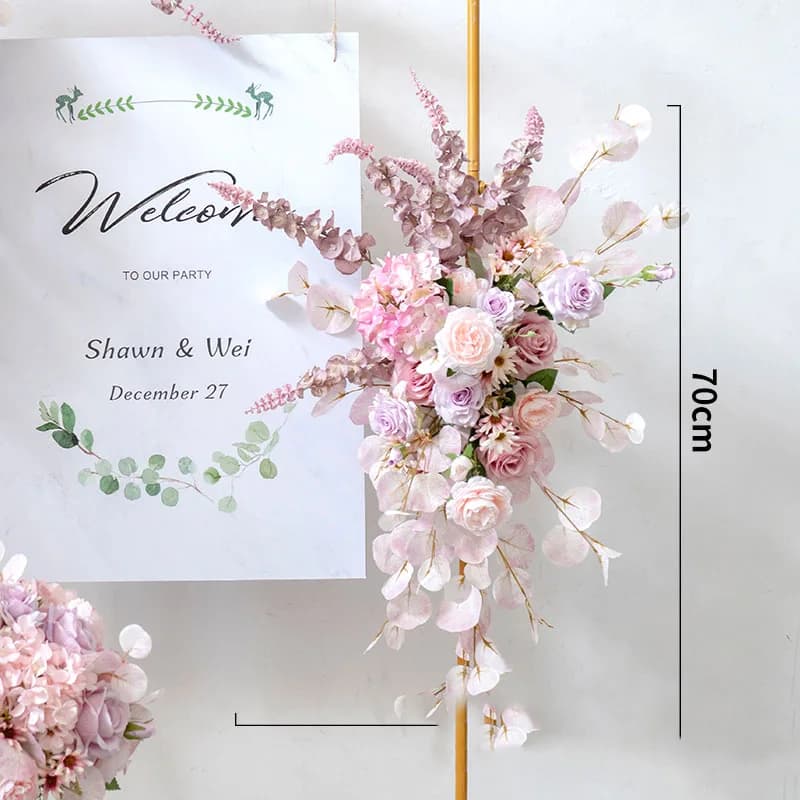 Fleur Artificielle Rose pour Décor d'Arrière-Plan de Mariage, NucleoTable, Affichage de Fenêtre de i