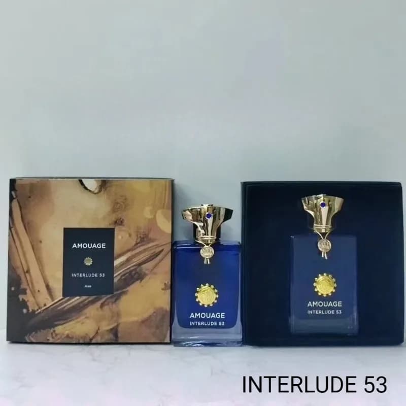 Amouage Parfum De Luxe Interlude pour Homme 100ml – Parfum Oriental Royal au Tabac, Longue Tenue, Au