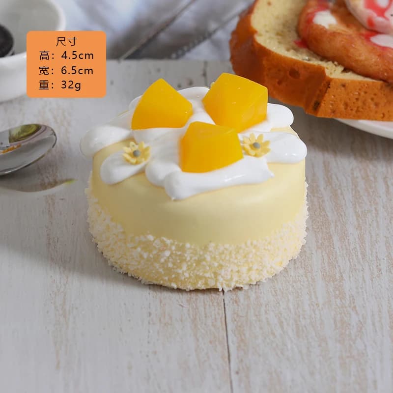 1 pièce de gâteau dur au chocolat en forme de fruit simulé, décoration d'intérieur, décoration de fê