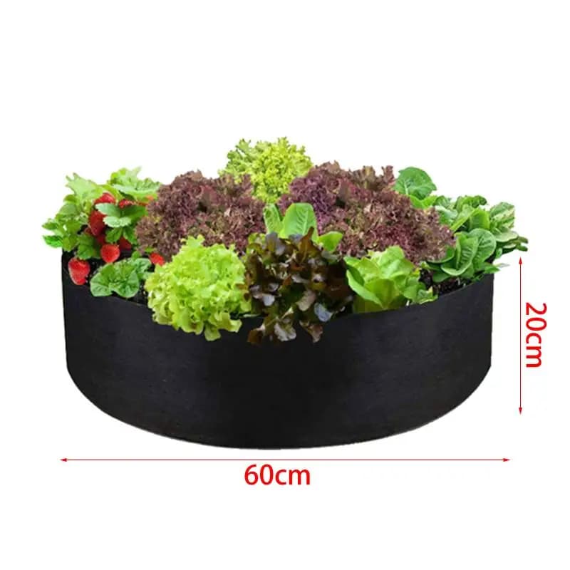 Pot de culture en tissu respirant - Sac de plantation robuste pour l'aération des racines - Jardiniè