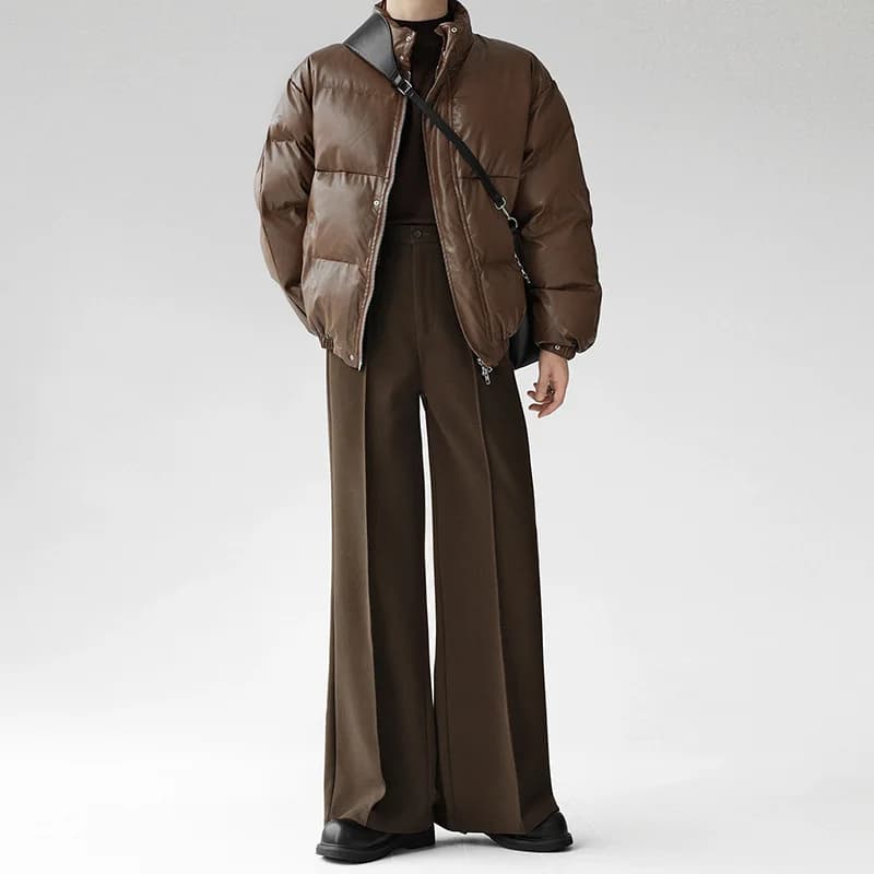 Pantalon noir à cloche, Style coréen, coupe ample, Long, décontracté, marque à la mode, taille haute
