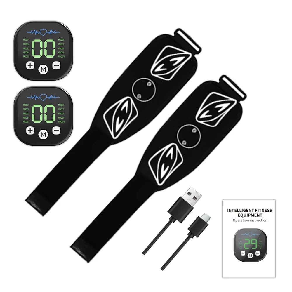 Stimulateur Musculaire EMS, Entraîneur Abdominal, Tonificateur Abdominal, Exercice pour les Bras, le