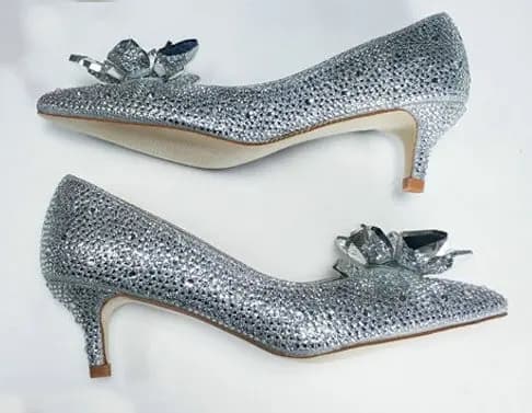 Escarpins de Mariage 2026 pour Femme, Chaussures de Mariée de Luxe à Cristaux, Bout Pointu, Scintill