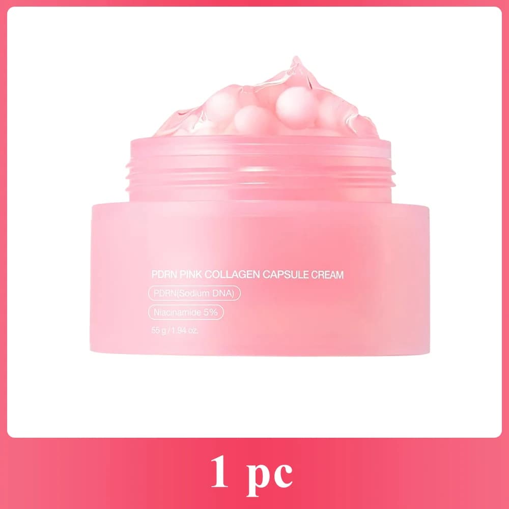 Crème hydratante pour le visage à la collagène rose, enrichie en niacinamide, légère et non grasse, 