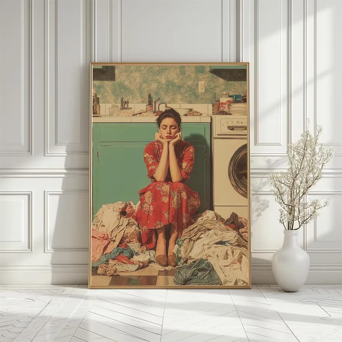 Impression sur toile de café parisien chaleureux - Œuvre d'art de style impressionniste d'une femme
