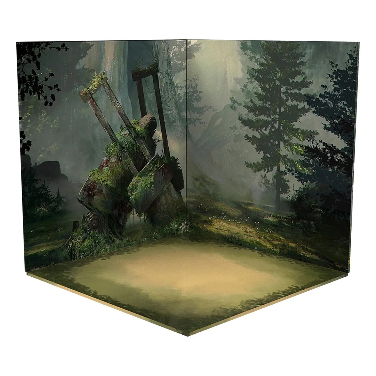Décor de fond 1/12 pour figurines et voitures miniatures