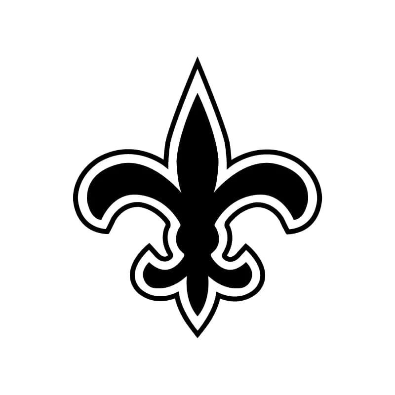 Autocollant artistique en vinyle Saints Fleur De Lis, décor De fenêtre De voiture, symbole De fleur 