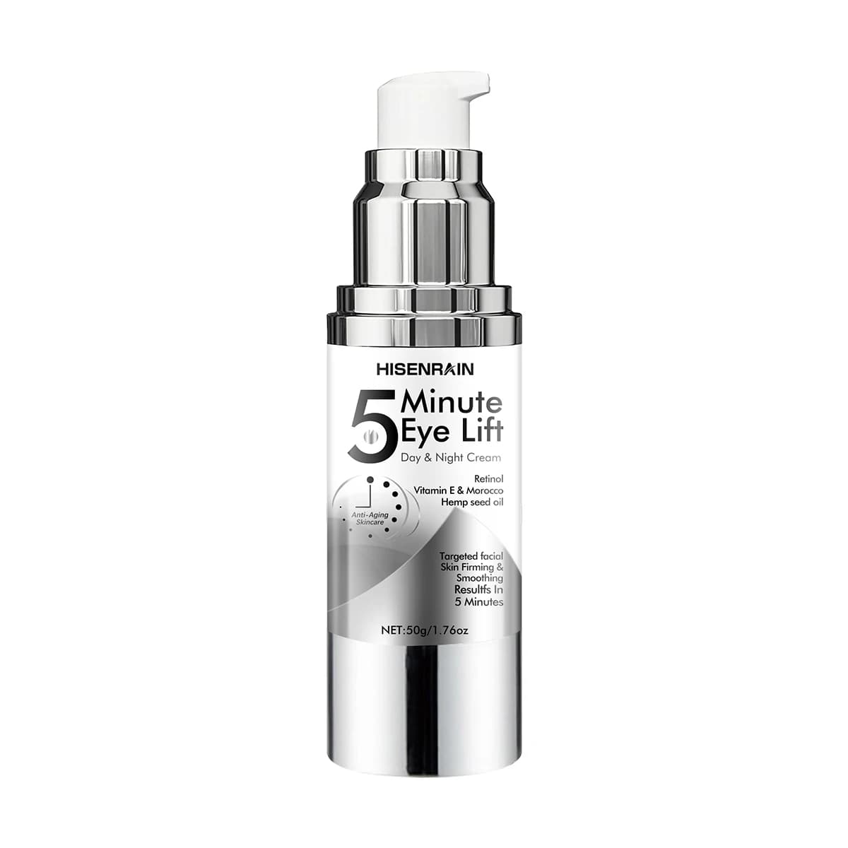 HISENRAIN Crème sous les yeux, caféine et rétinol, anti-âge, effet liftant 5 minutes, cernes, gonfle