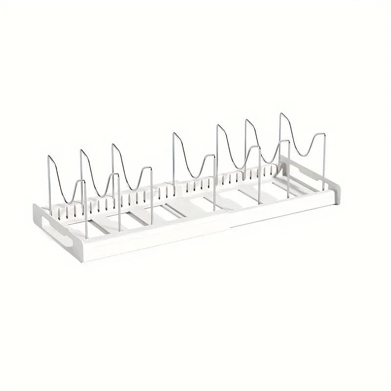 Support organisateur de casseroles extensible pour armoire de cuisine, séparateur réglable, Solution