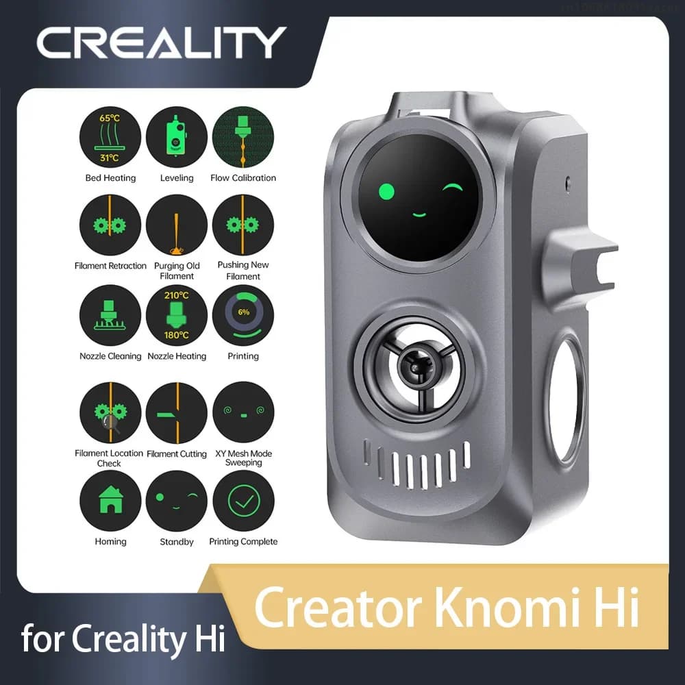 Créateur Knomi Hi Creality Hi, affichage intelligent, affichage monté sur la tête, surveillance d'im