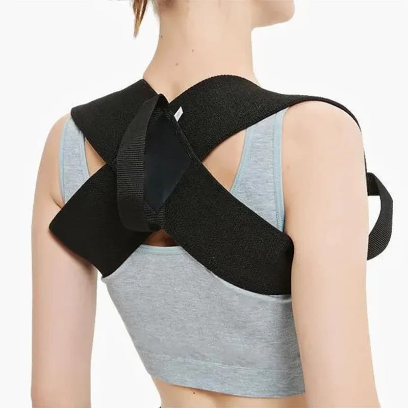 Ceinture de correction de posture dorsale et d'épaules réglable, soutien de la clavicule et de la co