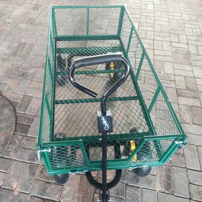 Chariot de transport connectable pour pots de fleurs et articles divers, chariot à plateforme en pla