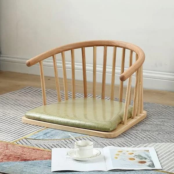 Chaise hypothécaire ami Japonaise en Bois Massif, Siège de Dossier de Lit avec Mains Courantes pour 