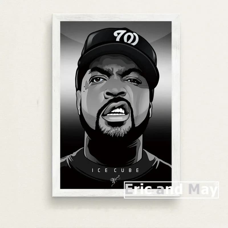 Hop Rap N.W.A Hip glaçon dr.dre Eazy-e toile peinture affiches étoile et impressions musique mur Art